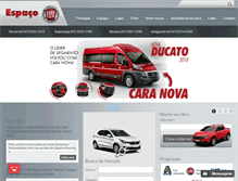 Tablet Screenshot of espacofiat.com.br
